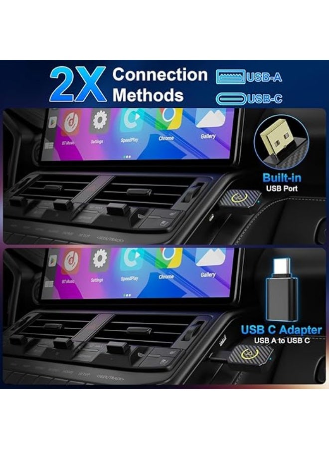 Smart Wireless CarPlay Adapter – Bluetooth & WiFi Connectivity – Converts Wired to Wireless Systems – Plug & Play Mini Dongle Compatible with iOS 10+ - Image 4